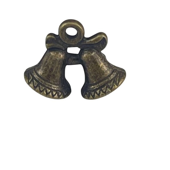 Bronze Bell Shaped Pendant Charm For Jewelry Making Or Crafting Projects - Picture 2 of 5